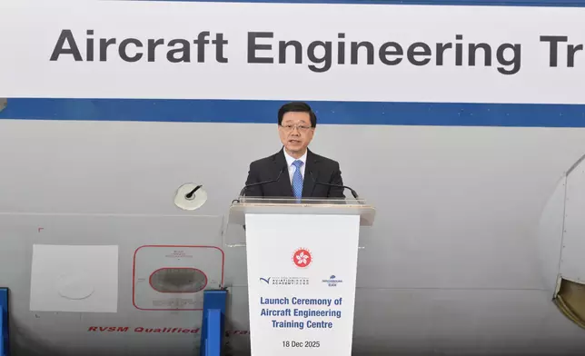 Speech by CE at Launch Ceremony of Aircraft Engineering Training Centre  Source: HKSAR Government Press Releases