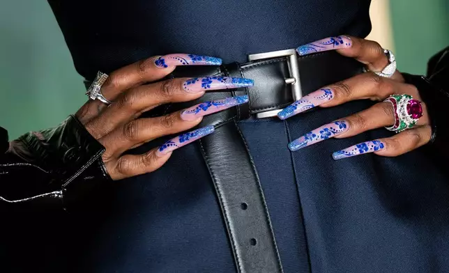 Cynthia Erivo poses for photographers upon her arrival at the premiere of the film "Wicked For Good" in London, Nov. 10, 2025. (Photo by Scott A Garfitt/Invision/AP File)