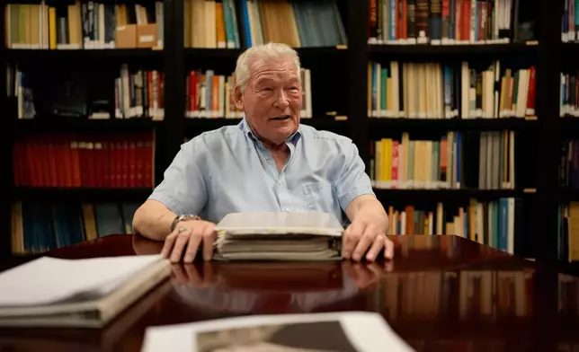 FILE - Robert Friedrichs poses for a photo at the Atomic Museum, on April 16, 2025, in Las Vegas. (AP Photo/John Locher, File)