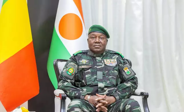 General Abdourahamane Tchiani of Niger attends the Alliance of Sahel States (AES) second summit on security and development in Bamako, Mali, Tuesday, Dec. 23, 2025. (Mali Government Information Center via AP)