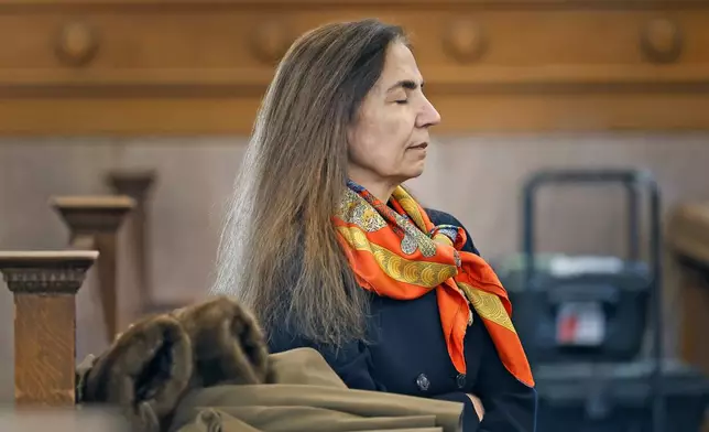 Brian Walshe's mother Diane sits in court as the jury starts their second day of deliberations in Dedham, Mass., on Monday, Dec. 15, 2025. (Greg Derr/The Patriot Ledger via AP, Pool)