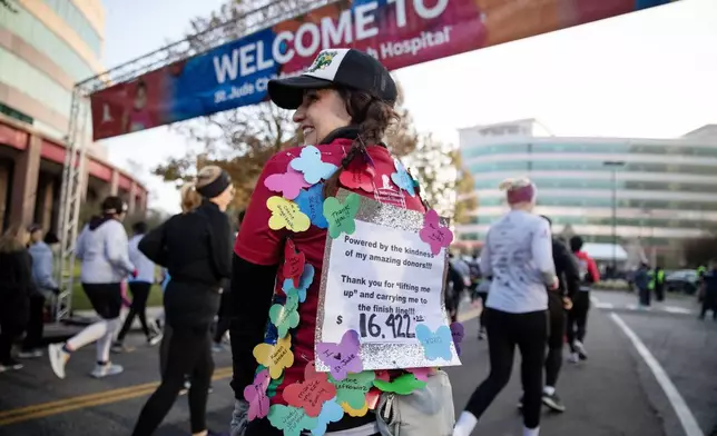 Supporters of St. Jude Children’s Research Hospital participate in the 2025 St. Jude Memphis Marathon Weekend presented by Juice Plus+ on Saturday, December 6, 2025 in Memphis, Tenn. More than 22,000 participants representing all 50 states and more than 97 countries, including more than 1,200 patient family members are participating in the event. Since its inception, the St. Jude Memphis Marathon has raised more than $154 million for the life-saving mission of St. Jude.