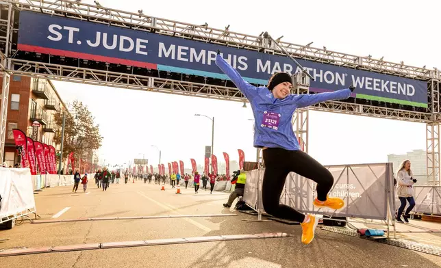 Supporters of St. Jude Children’s Research Hospital participate in the 2025 St. Jude Memphis Marathon Weekend presented by Juice Plus+ on Saturday, December 6, 2025 in Memphis, Tenn. More than 22,000 participants representing all 50 states and more than 97 countries, including more than 1,200 patient family members are participating in the event. Since its inception, the St. Jude Memphis Marathon has raised more than $154 million for the life-saving mission of St. Jude.