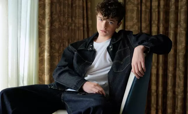 Actor Owen Cooper poses for a portrait on Saturday, Nov. 8, 2025, in Los Angeles. (AP Photo/Chris Pizzello)