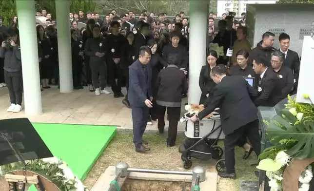 Mr. Ho's fellow firemen, families, fiancée, and even his pet dog, all paid homage to his sacrifice. Photo source: Screenshot of the live stream of FSD