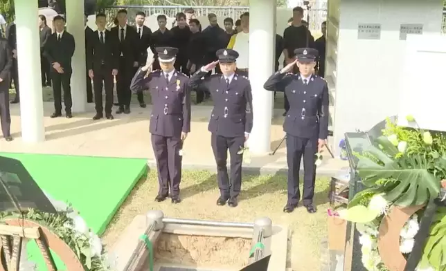 Mr. Ho's fellow firemen, families, fiancée, and even his pet dog, all paid homage to his sacrifice. Photo source: Screenshot of the live stream of FSD