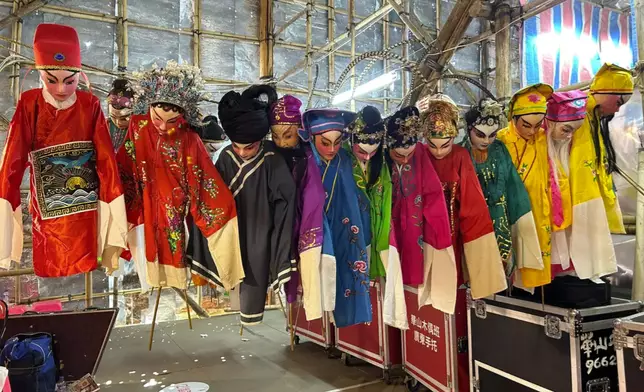 The puppets of the troupe, Photo by Bastille Post