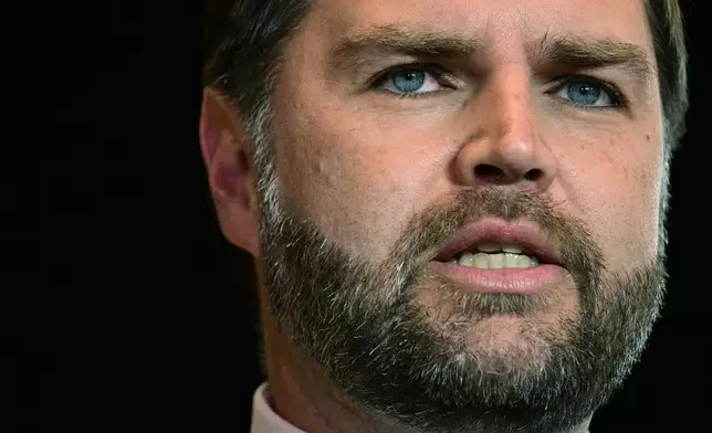 Vice President JD Vance speaks at an industrial shipping facility on the administration's economic agenda and impacts on the Midwest in Toledo, Ohio, on Thursday, Jan. 22, 2026. (Jim Watson/Pool Photo via AP)