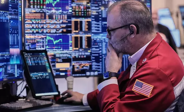 Trader William Lawrence works on the floor of the New York Stock Exchange, Wednesday, Jan. 7, 2026. (AP Photo/Richard Drew)