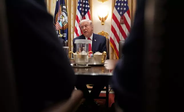 President Donald Trump speaks during a cabinet meeting at the White House, Thursday, Jan. 29, 2026, in Washington. (AP Photo/Evan Vucci)
