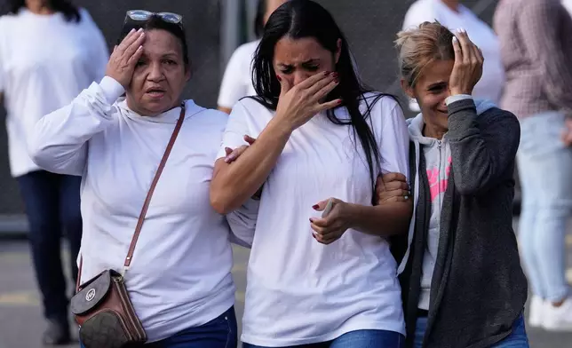Shakira Ibarreto leaves the Rodeo I prison after visiting her father, Miguel Ibarreto, in Guatire, Venezuela, Friday, Jan. 9, 2026, after National Assembly President Jorge Rodriguez said the government would release Venezuelan and foreign prisoners (AP Photo/Matias Delacroix)