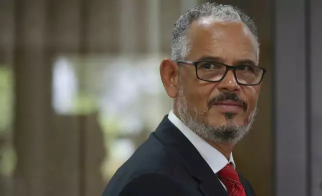 FILE - Haiti's Prime Minister Alix Didier Fils-Aimé attend the inauguration of the nation's new cabinet, in Port-au-Prince, Haiti, Nov. 16, 2024. (AP Photo/Odelyn Joseph, File)