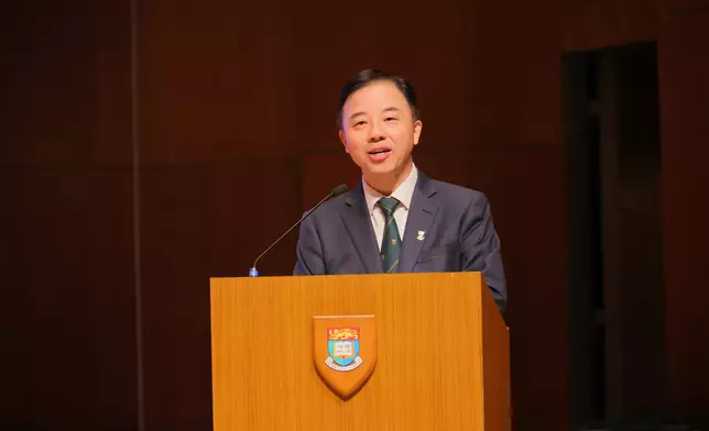 Professor Xiang Zhang, President and Vice-Chancellor of HKU, delivers welcome remarks. Photo source: HKU