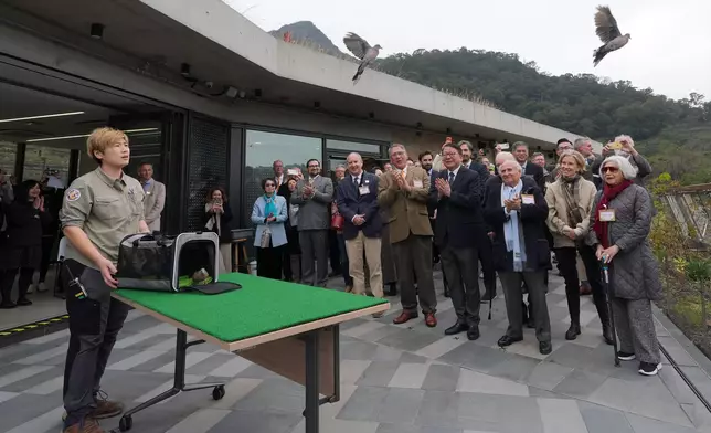 Guests tour the Jockey Club Nature Conservation Centre.