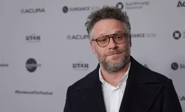 Seth Rogen attends the premiere of "The Invite" during the Sundance Film Festival on Saturday, Jan. 24, 2026, at Eccles Center in Park City, Utah. (AP Photo/Chris Pizzello)