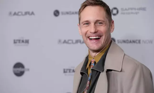 Alexander Skarsgård attends the premiere of "The Moment" during the Sundance Film Festival on Friday, Jan. 23, 2026, at Eccles Center in Park City, Utah. (AP Photo/Chris Pizzello)