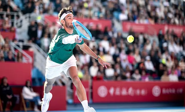 Lorenzo Musetti battled gamely