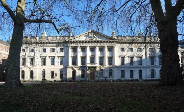 A general view of Royal Mint Court where is planning site for the new London Chinese embassy, near London's financial district, Wednesday, Jan. 14, 2026. (AP Photo/Kin Cheung)