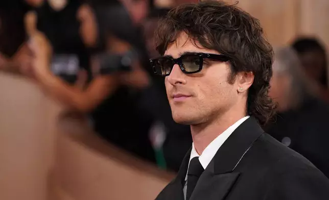 Jacob Elordi arrives at the 83rd Golden Globes on Sunday, Jan. 11, 2026, at the Beverly Hilton in Beverly Hills, Calif. (Photo by Jordan Strauss/Invision/AP)