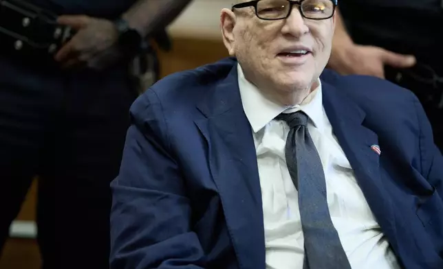 Harvey Weinstein appears in court in New York, Thursday, Jan. 8, 2026. (Curtis Means/Pool Photo via AP)