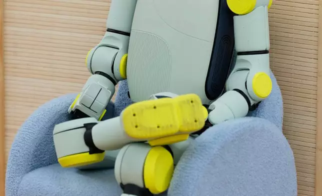 Fauna Robotics' new robot, called Spout, is seen at their offices in New York, Wednesday, Jan. 14, 2026. (AP Photo/Seth Wenig)