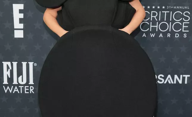 FILE - Audrey Nuna arrives at the 31st Annual Critics Choice Awards in Santa Monica, California, Jan. 4, 2026. (Photo by Jordan Strauss/Invision/AP, File)