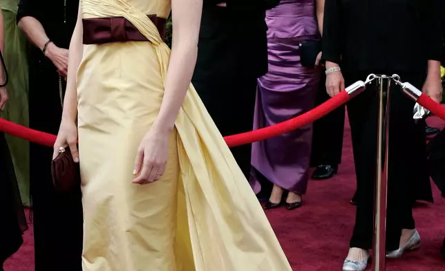 FILE - Australian actress Cate Blanchett, wearing a gown designed by Valentino Garavani, arrives for the 77th Academy Awards, Feb. 27, 2005, in Los Angeles. (AP Photo/Amy Sancetta, File)
