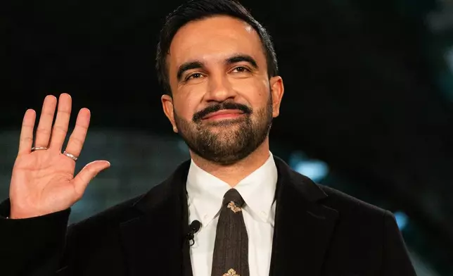 Zohran Mamdani is sworn in as mayor of New York City at Old City Hall Station, New York, Thursday, Jan. 1, 2026. (Amir Hamja/The New York Times via AP, Pool)