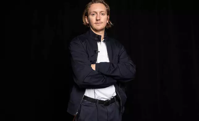 FILE - Olympic hopeful U.S. snowboarder, Red Gerard, poses for a photo at Team USA Media Summit, on Tuesday, Oct. 28, 2025, in New York. (AP Photo/Yuki Iwamura, File)