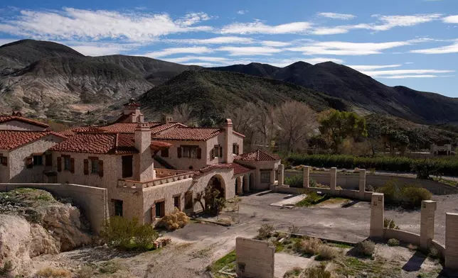 Scotty's Castle is seen Friday, Jan. 23, 2026, in Death Valley National Park, Calif. (AP Photo/John Locher)