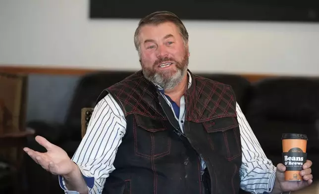 Willie Jessop, the owner of Zions Most Wanted Hotel, and a former church spokesperson and security official for the Fundamentalist Church of Jesus Christ of Latter-Day Saints, speaks during an interview Friday, Dec. 5, 2025, in Hildale, Utah. (AP Photo/Rick Bowmer)