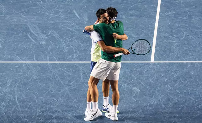 Lorenzo Musetti &amp; Lorenzo Sonego celebrate winning their first doubles title