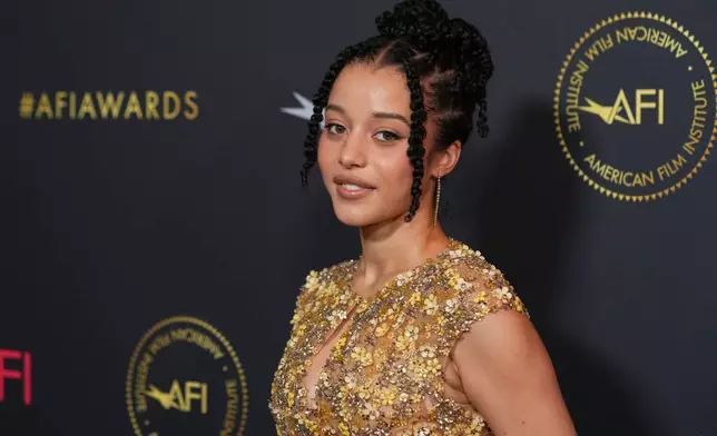 Actor Chase Infiniti arrives at the AFI Awards at the Four Seasons in Los Angeles, Friday, Jan. 9, 2026. (AP Photo/Chris Pizzello)