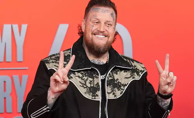 FILE.- Jelly Roll arrives at the 60th annual Academy of Country Music Awards in Frisco, Texas, on May 8, 2025. (AP Photo/LM Otero, File)