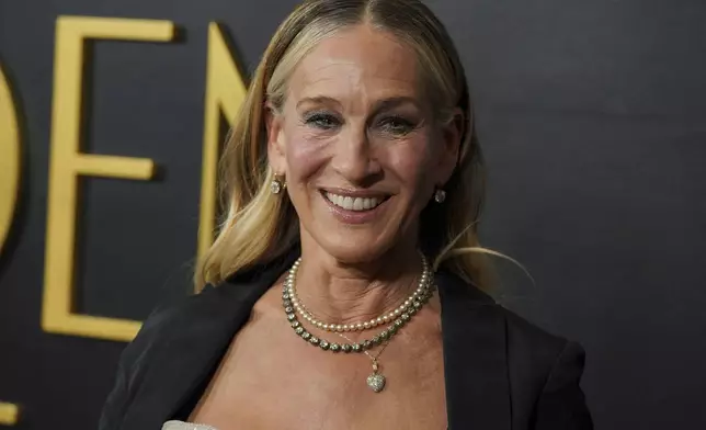 Sarah Jessica Parker arrives at the Golden Globes Golden Eve on Tuesday, Jan. 6, 2026, at The Beverly Hilton Hotel, in Beverly Hills, Calif. (Photo by Jordan Strauss/Invision/AP)
