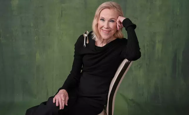 FILE - Catherine O'Hara, a cast member in the Apple+ series "The Studio," poses for a portrait on Thursday, March 20, 2025, in Los Angeles. (AP Photo/Chris Pizzello, File)