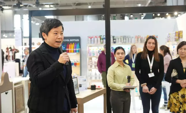 The Commissioner for Cultural and Creative Industries, Miss Drew Lai, speaking at the opening ceremony. Photo source: HKSAR Government Press Releases