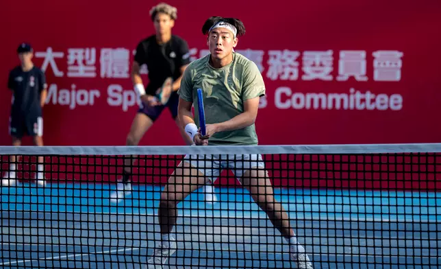 Coleman Wong Chak-lam marked his first win at his home ATP 250 tournament the Bank of China Hong Kong Tennis Open with a doubles victory with partner Gabriel Diallo over Argentine duo Tomas Martin Etcheverry and Francisco Comesana. (Photo by {photog} / HKCTA)