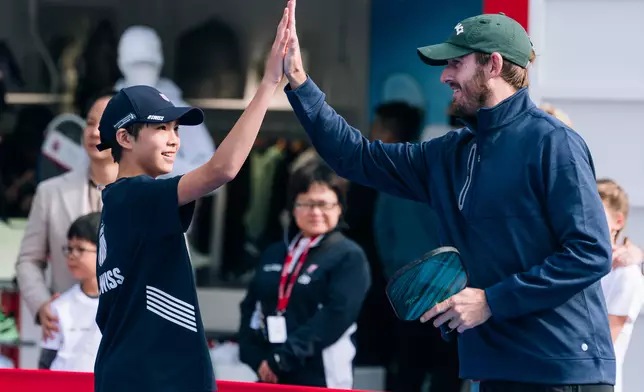 Robert Galloway at pickleball (Photo by {photog} / HKCTA)
