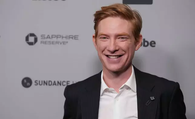 Domhnall Gleeson attends the premiere of "The Incomer" during the Sundance Film Festival on Thursday, Jan. 22, 2026, at The Ray Theatre in Park City, Utah. (AP Photo/Chris Pizzello)