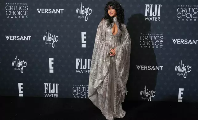Odessa A'zion arrives at the 31st Annual Critics Choice Awards on Sunday, Jan. 4, 2026, at The Barker Hanger in Santa Monica, Calif. (Photo by Jordan Strauss/Invision/AP)