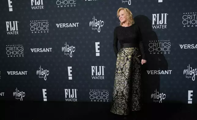 Jean Smart arrives at the 31st Annual Critics Choice Awards on Sunday, Jan. 4, 2026, at The Barker Hanger in Santa Monica, Calif. (Photo by Jordan Strauss/Invision/AP)