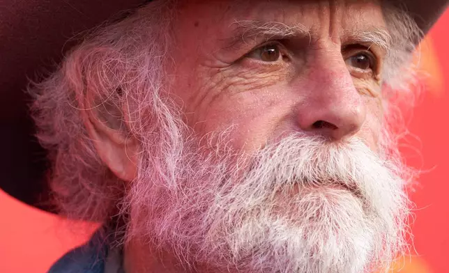 FILE - Bob Weir arrives at Willie Nelson 90, celebrating the singer's 90th birthday on Saturday, April 29, 2023, at the Hollywood Bowl in Los Angeles. (Photo by Allison Dinner/Invision/AP,File)
