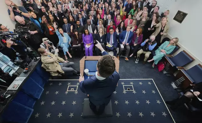 Vice President JD Vance speaks during a briefing at the White House, Thursday, Jan. 8, 2026, in Washington. (AP Photo/Evan Vucci)