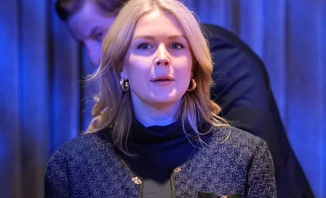 White House press secretary Karoline Leavitt attends an annual policy retreat, Tuesday, Jan. 6, 2026, in Washington. (AP Photo/Evan Vucci)