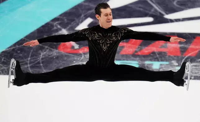 Jason Brown competes during the men's short program at the U.S. Figure Skating Championships, Thursday, Jan. 8, 2026, in St. Louis. (AP Photo/Jeff Roberson)
