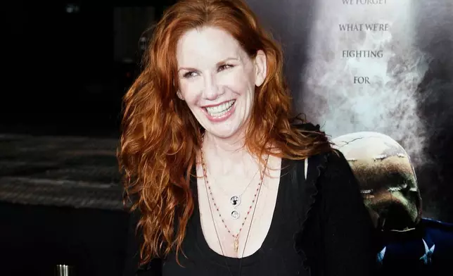 FILE - Melissa Gilbert arrives at the premiere of, "American Identity," in Beverly Hills, Calif., on March 25, 2009. (AP Photo/Matt Sayles, File)