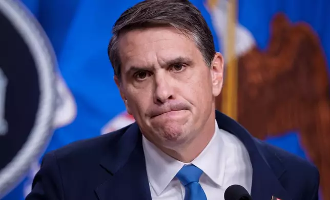 Deputy Attorney General Todd Blanche answers a question during a news conference after the Justice Department announced the release of three million pages of documents in the latest Jeffrey Epstein disclosure in Washington, Friday, Jan. 30, 2026. (AP Photo/J. Scott Applewhite)