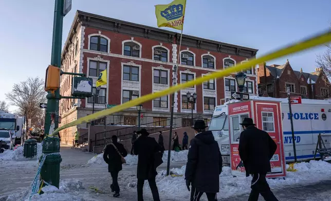 A general view shows the Chabad Lubavitch world headquarters, Thursday, Jan. 29, 2026, in New York. (AP Photo/Yuki Iwamura)
