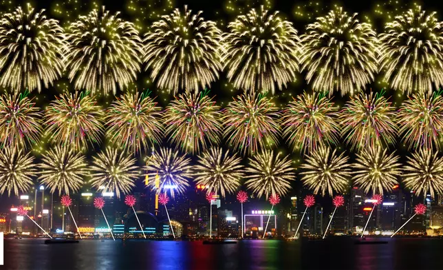 The illustration picture of the firework display, Photo source: HKJC